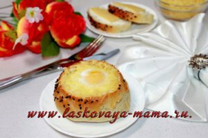 Булочки с яйцом в духовке рецепт