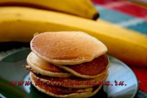 Рецепт банановых панкеек: