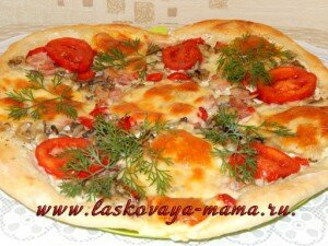 Рецепт быстрой пиццы 