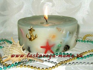Декоративная свеча своими руками